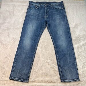Levis 559 Jeans Mens 38x32 Blue Relaxed Straight Leg Red Tab